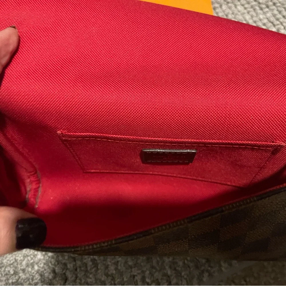 Inspired Damier Ebene Checkered. The Favorite PM Shoulder crossbody Bag. - Picture 6 of 12